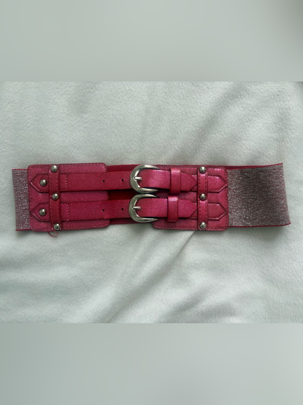 Vintage corset glitter belt